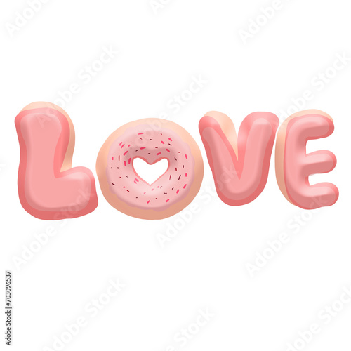 Valentine's Day alphabet set