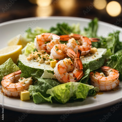 Grilled Shrimp Caesar Salad - A Perfect Fusion of Crisp Greens and Succulent Seafood