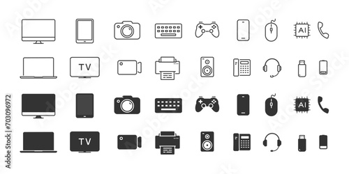 Device gadget electronic icon. Illustration vector