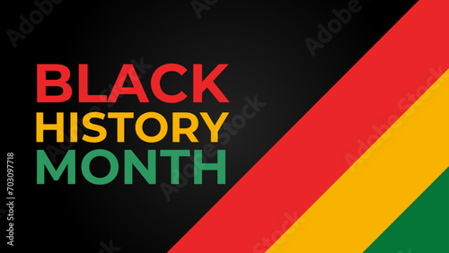 Black history month celebrate. vector illustration design graphic Black history month. suit for banner, cover, card, backdrop, website, poster, landing page, backdrop. uk, African, american. photo