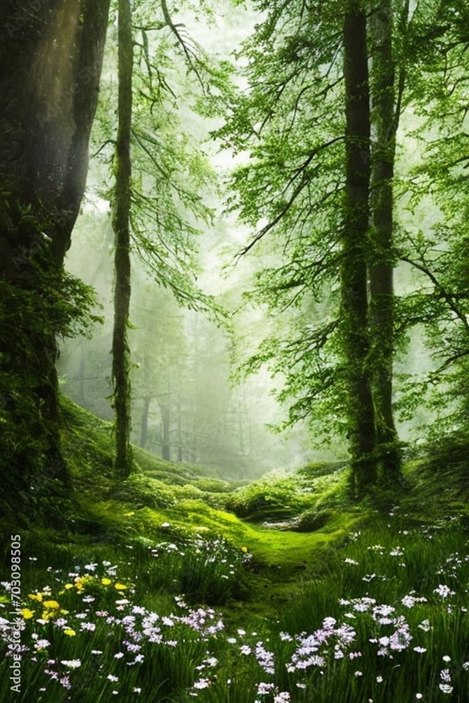 Fototapeta premium morning in the forest