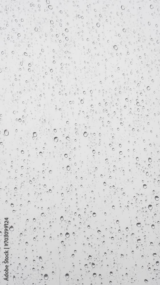 water drops on glass
