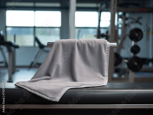 Functional Gym Towel Mockup for Fitness and Sports - AI Generated