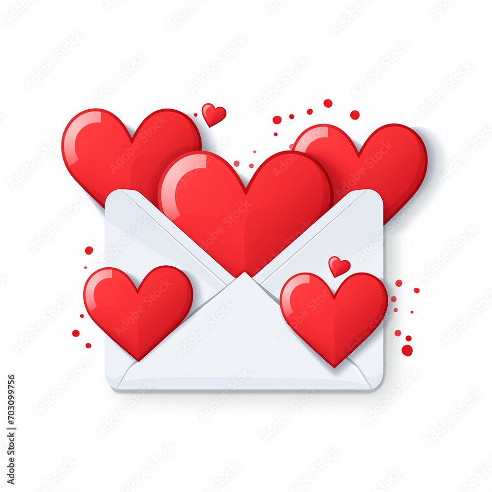 Romantic red heart image full of love, for Valentine's Day, Generate AI. Romantic red heart image full of love, for Valentine's Day, Generate AI.