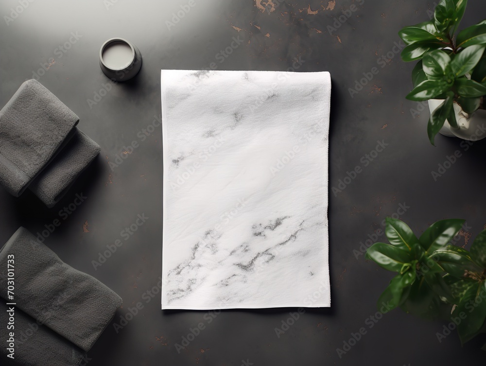 Functional Gym Towel Mockup for Fitness and Sports AI Generated Stock Illustration Adobe Stock