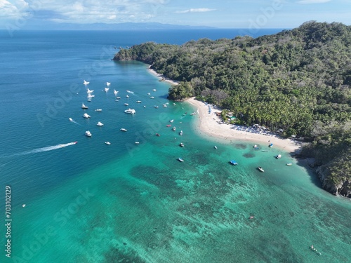 Tropical Tranquility: Capturing the Serene Beauty of Isla Tortuga's Crystal-Clear Waters and Pristine Beaches in Stunning Costa Rica © WildPhotography.com