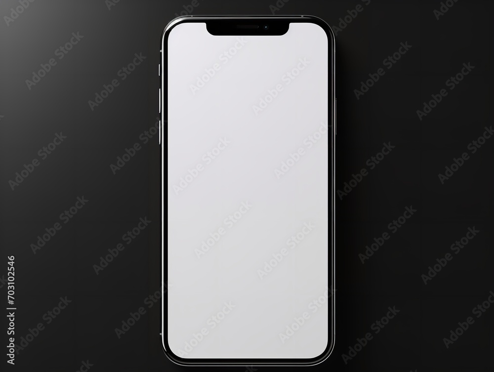 Modern Mobile Phone Mockup for App Display - AI Generated Modern Mobile Phone Mockup for App Display - AI Generated