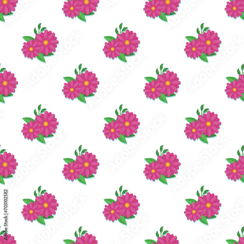  vector flower seamless pattern background. elegant texture for backgrounds.