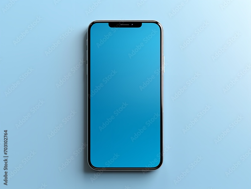 Modern Mobile Phone Mockup for App Display - AI Generated Modern Mobile Phone Mockup for App Display - AI Generated