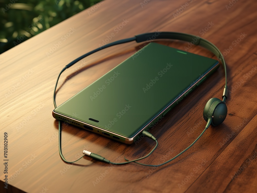 Modern Mobile Phone Mockup for App Display - AI Generated Modern Mobile Phone Mockup for App Display - AI Generated