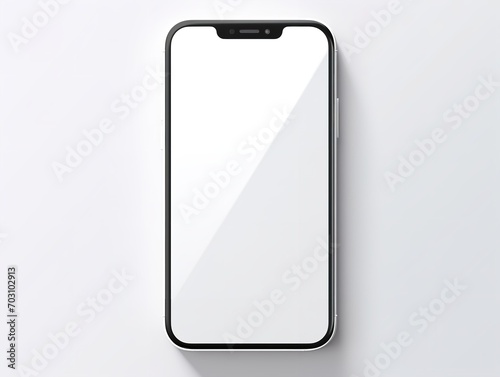 Modern Mobile Phone Mockup for App Display - AI Generated