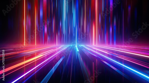 Speed light movement technology hitech modern background. Blue background futuristic. Banner, poster, cover  © Ilmi