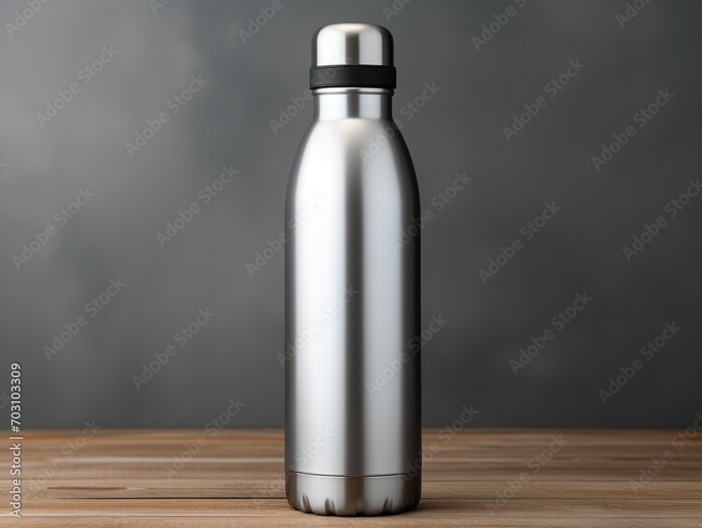 Dynamic Sports Water Bottle Mockup - AI Generated