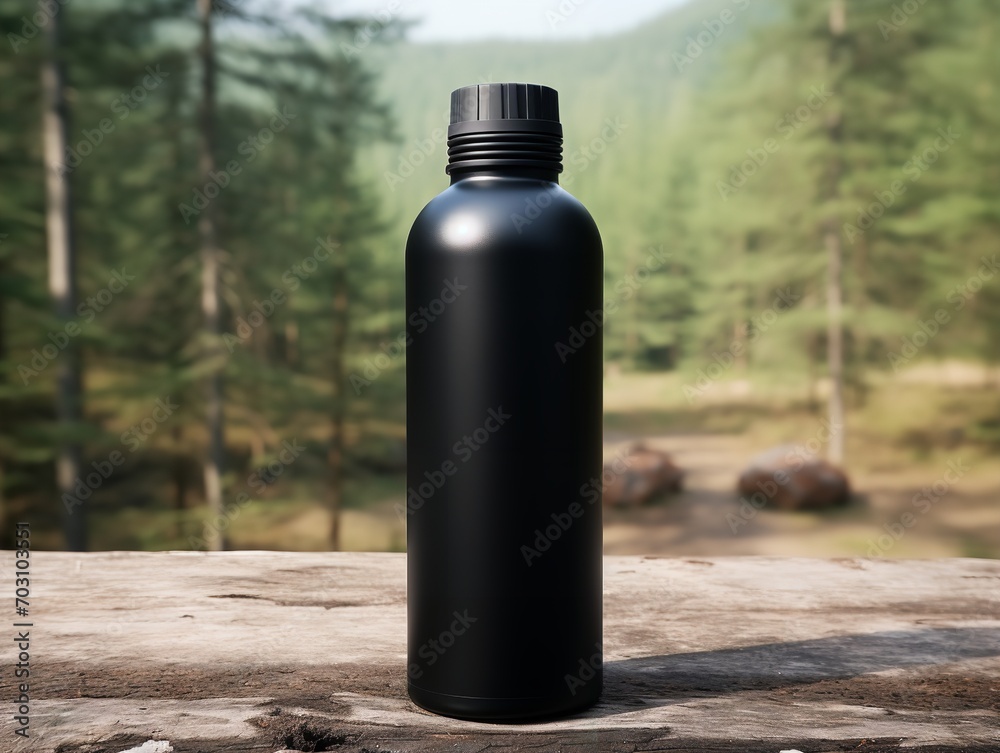 Dynamic Sports Water Bottle Mockup - AI Generated Dynamic Sports Water Bottle Mockup - AI Generated