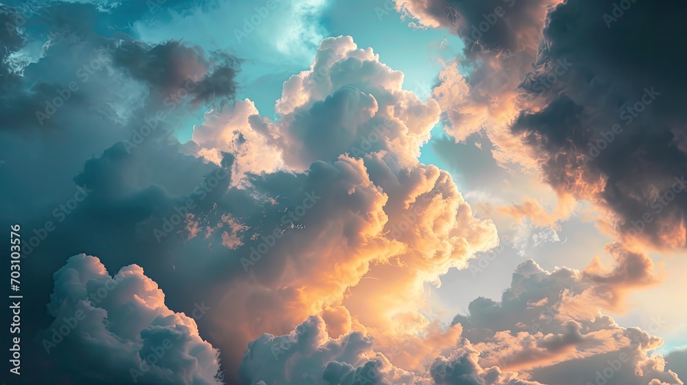 Sunshine and blue sky background. Sun and cloud. happy day Sunshine and blue sky background. Sun and cloud. happy day