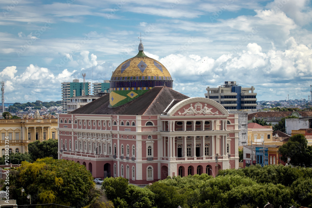 Majestic and Imposing Amazonas Theater Cultural and Historical Heritage of the Brazilian People. 