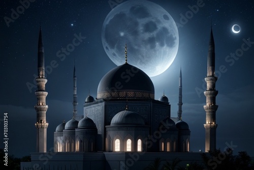 Beautiful mosque for ramadan kareem © Nupur