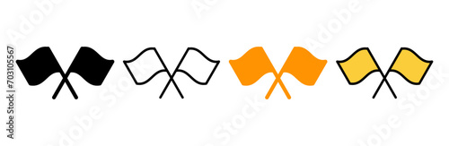 Flag icon set vector. Gps location pin map. Location marker symbol.