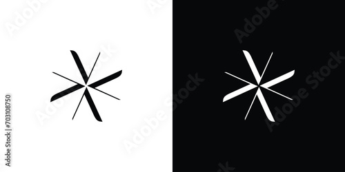 Unique and Luxury A4  logo design
