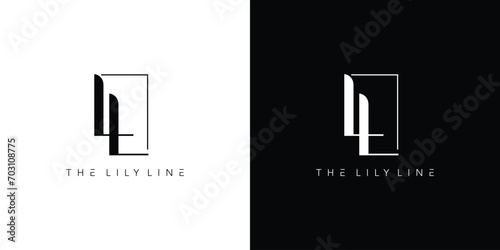 modern and Luxury  LL logo design photo