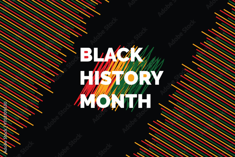 Black history month 2024, 2025 African American History Celebration vector illustration Stock