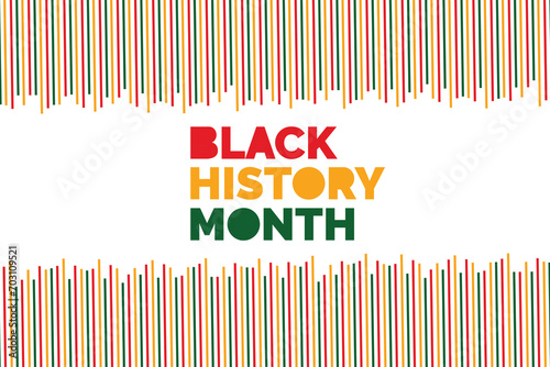 Black history month 2024, 2025 African American History Celebration vector illustration