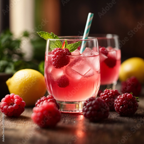 Sparkling Berry Lemonade - Refreshing Fusion of Berries and Citrus Fizz