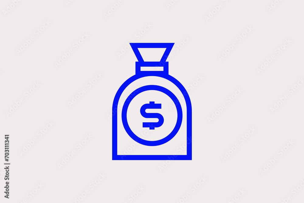 money bag. Vector illustration.
money bag. Vector illustration.