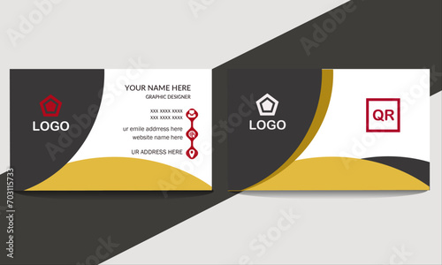 modern design template. business card design . double sided business card template modern and clean style .and attractive caller.  