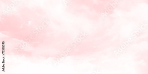 Pink of sky and soft cloud abstract background. Landscape photo. Fantasy pastel pink background. photo