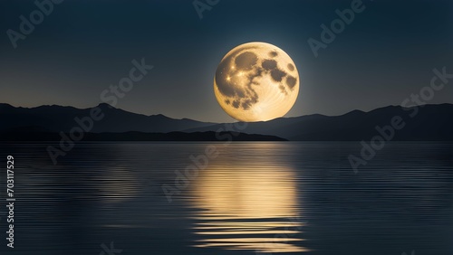 The ephemeral dance of moonlight on rippling water, rendered in a minimalist style.