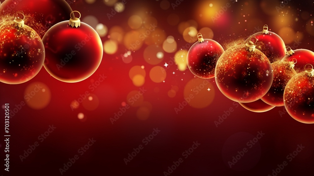 christmas background with balls