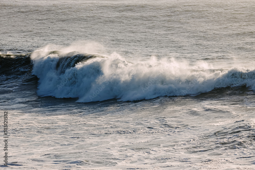 Big wave near California coast, wavy ocean in the winter Big wave near California coast, wavy ocean in the winter