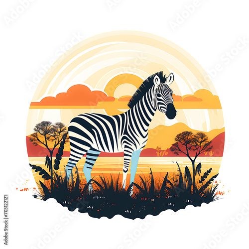 Artistic Life of Zebras Capturing Nature s Monochrome Majesty in Wildlife Generative Ai