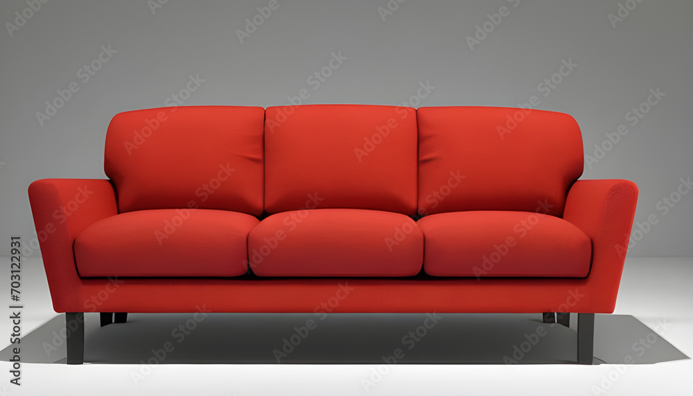 red sofa isolated on white red sofa isolated on white