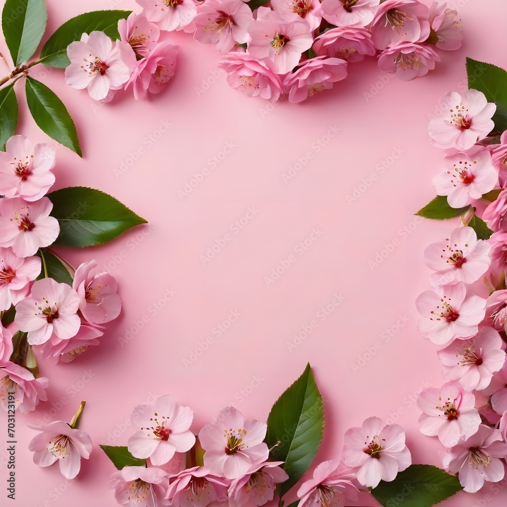 Pink cherry blossom, flower Pink cherry blossom, flower