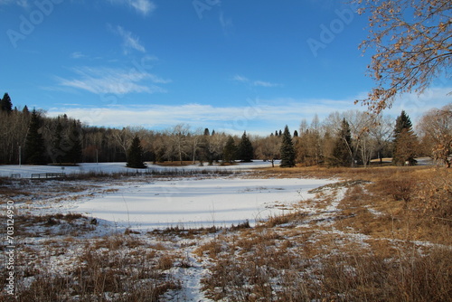 Lake In Winter, Gold Bar Park, Edmonton, Alberta