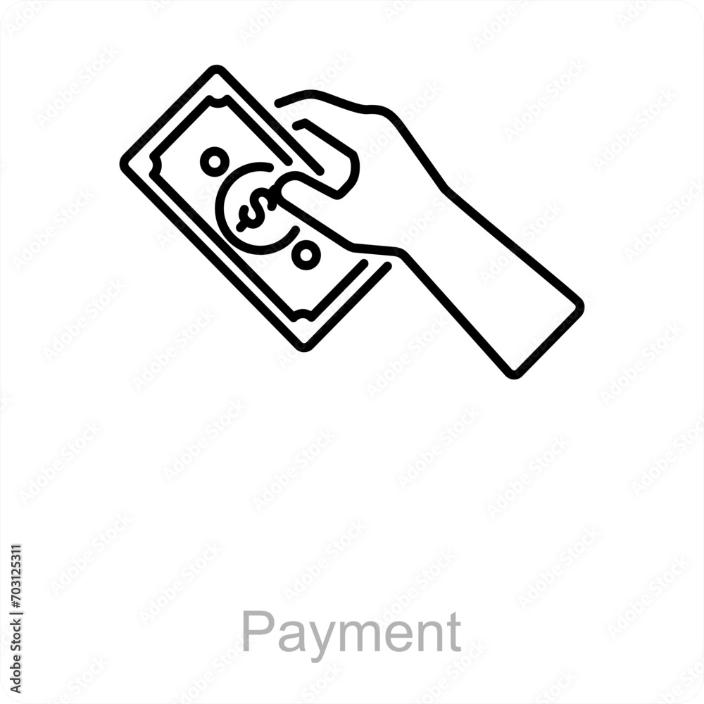 Payment and money icon concept