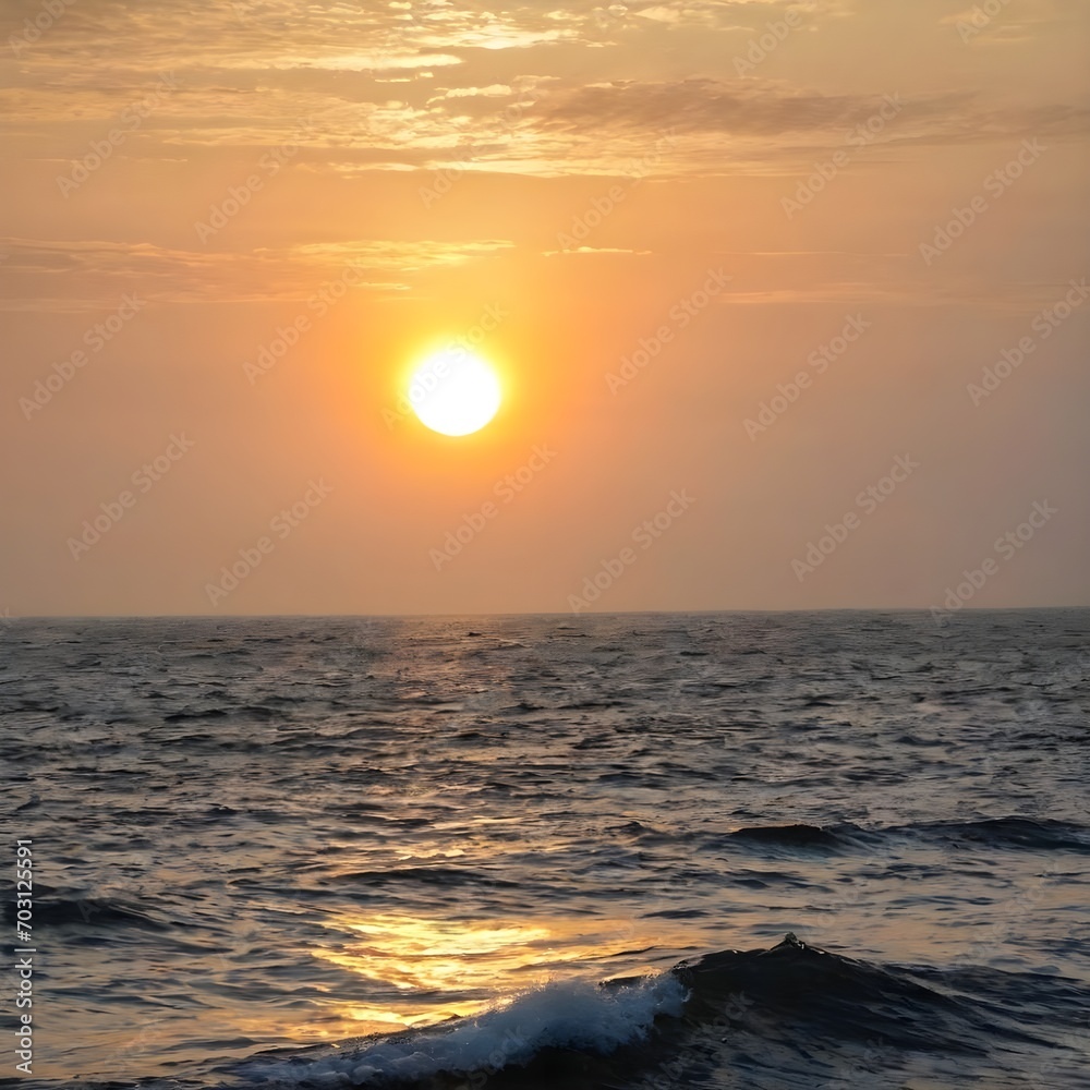 sunrise in the Sea