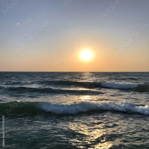 sunrise in the Sea