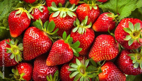 strawberries on a market stall