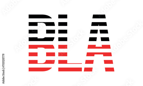 BLA three initial letter iconic line negative space minimal logo design vector template. monogram, abstract, wordmark, business, typography, minimalist, brand, company, flat, modern, unique, simple