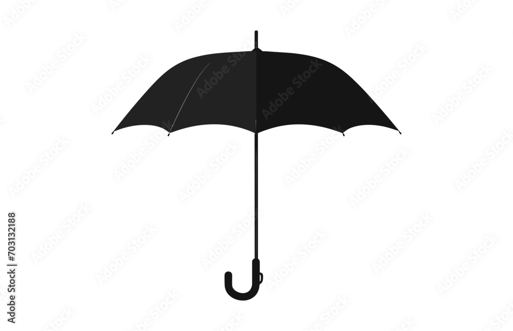 Umbrella Silhouette vector isolated on a white background