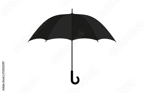Umbrella Silhouette vector isolated on a white background