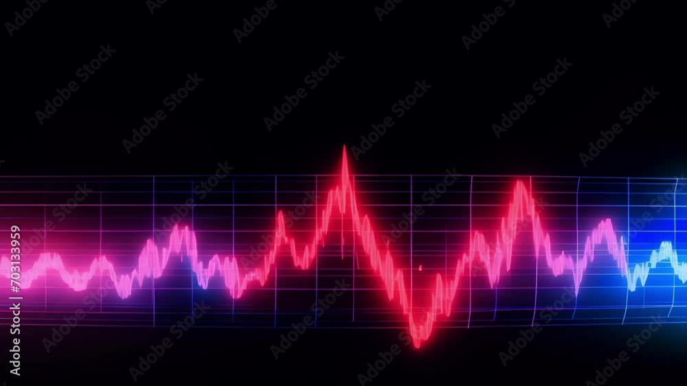 The gradual change from a regular EKG line to heart shapes, capturing the essence of a beating heart. The gradual change from a regular EKG line to heart shapes, capturing the essence of a beating heart.
