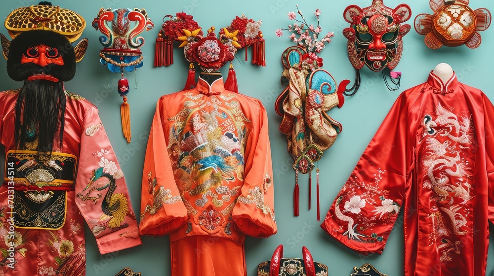 Traditional chinese new year costume