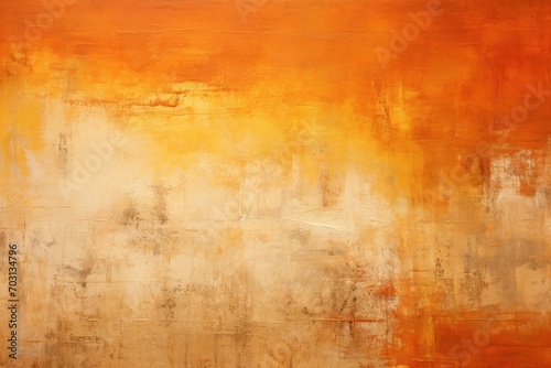 Orange and white grunge wall texture. Abstract background for design  Present an abstract painting background or texture  AI Generated