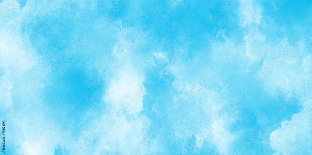 Blue cloud texture with soft tiny stains, sky blue cloud foggy fume on blue sky, Sky pattern with watercolor splashes,abstract painted white clouds with pastel blue sky.
