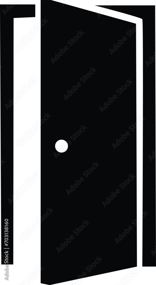 Open Door Icon Vector Design element. Door Icon in trendy flat style, isolated on transparent background, Open door symbol used for your web site design, logo, app, UI. Open Door Icon Vector Design element. Door Icon in trendy flat style, isolated on transparent background, Open door symbol used for your web site design, logo, app, UI.
