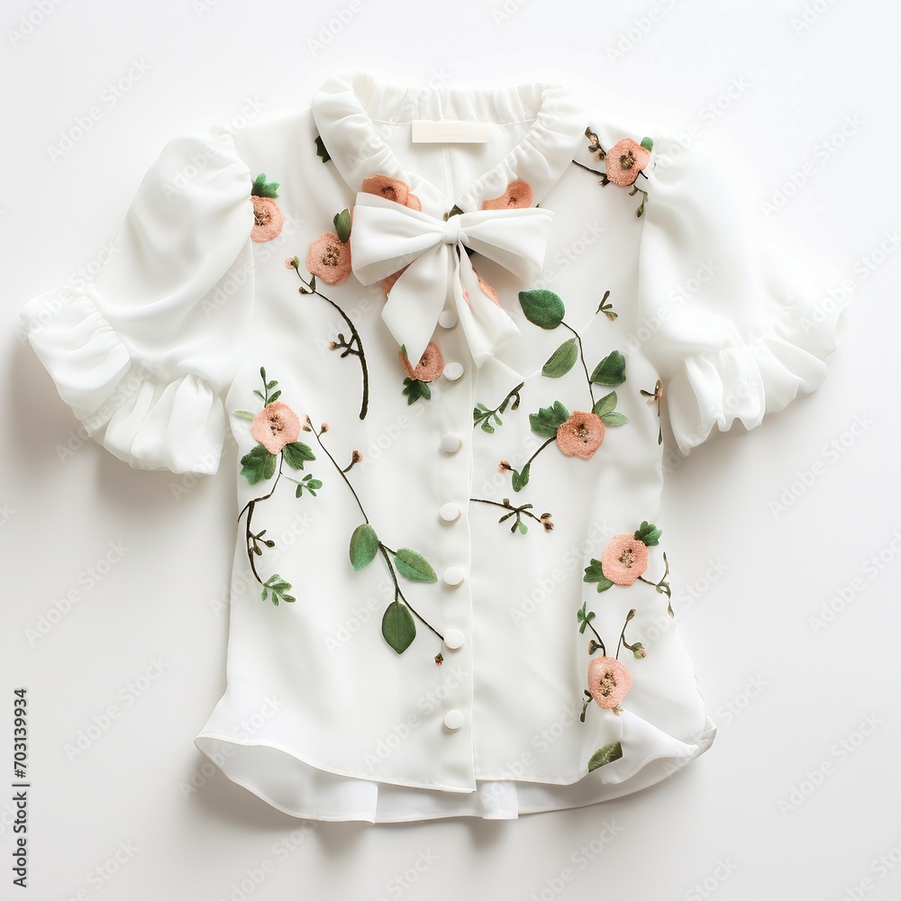 cute blouse with flowers